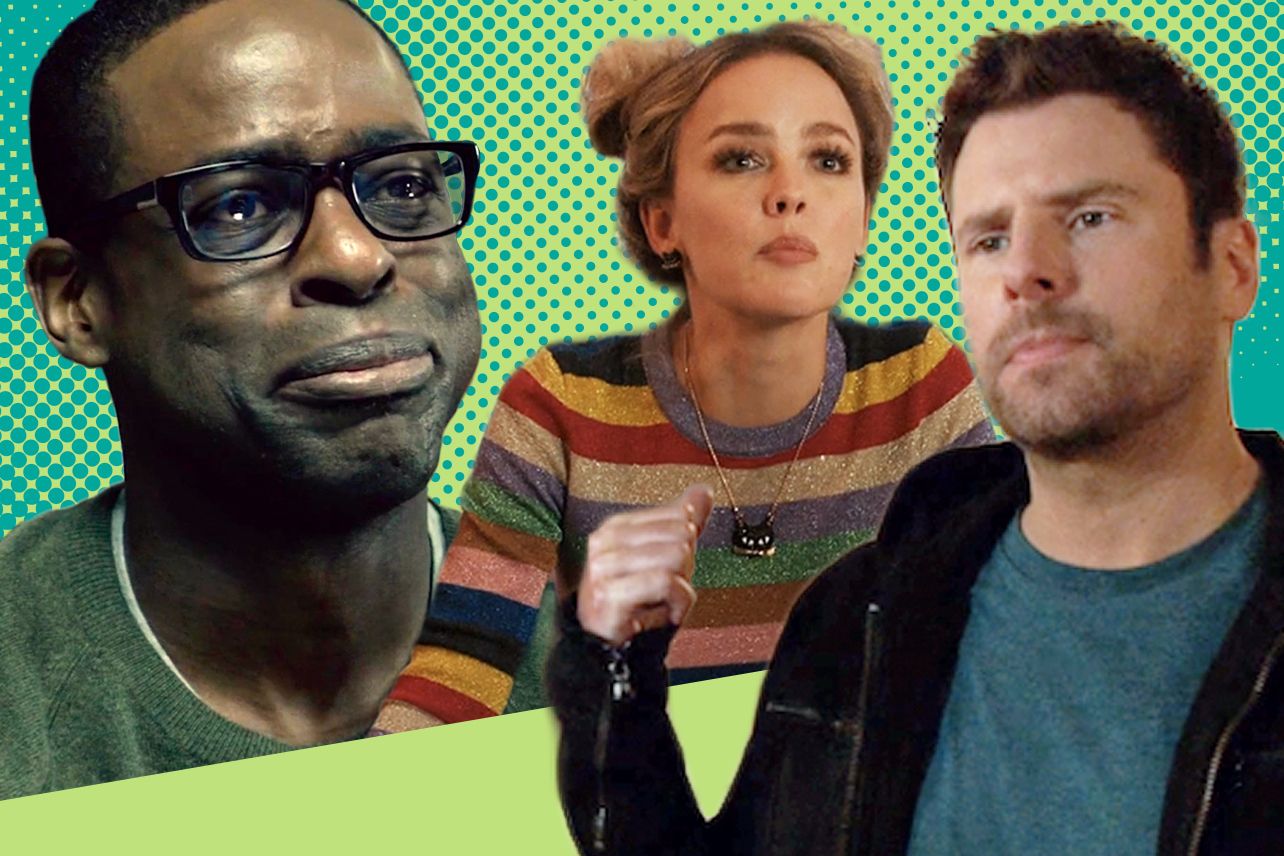 Sterling K. Brown, James Roday posing for the camera